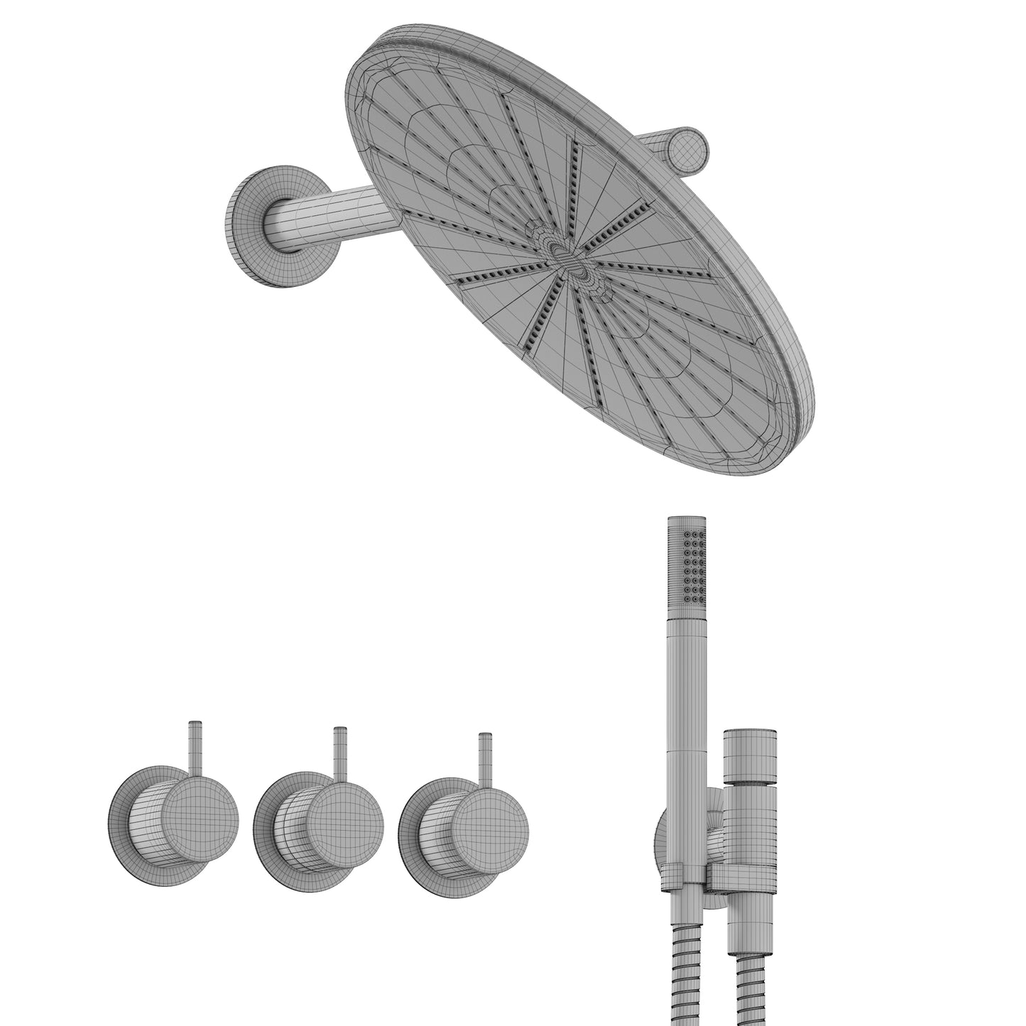 Vola Thermostatic Shower Mixers 5471-061-A 3D Model