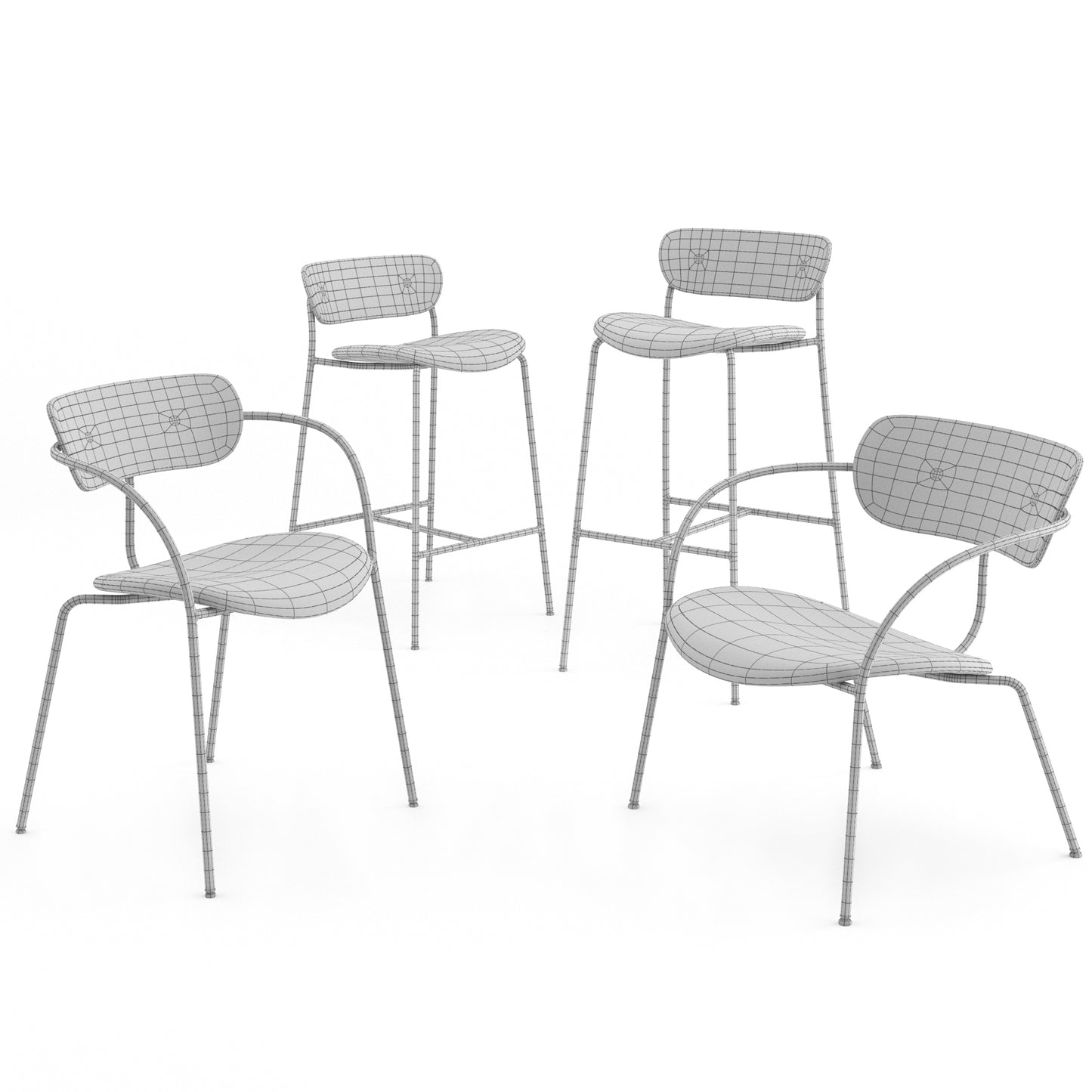 Pavilion Chairs Collection By Andtradition 3D Model