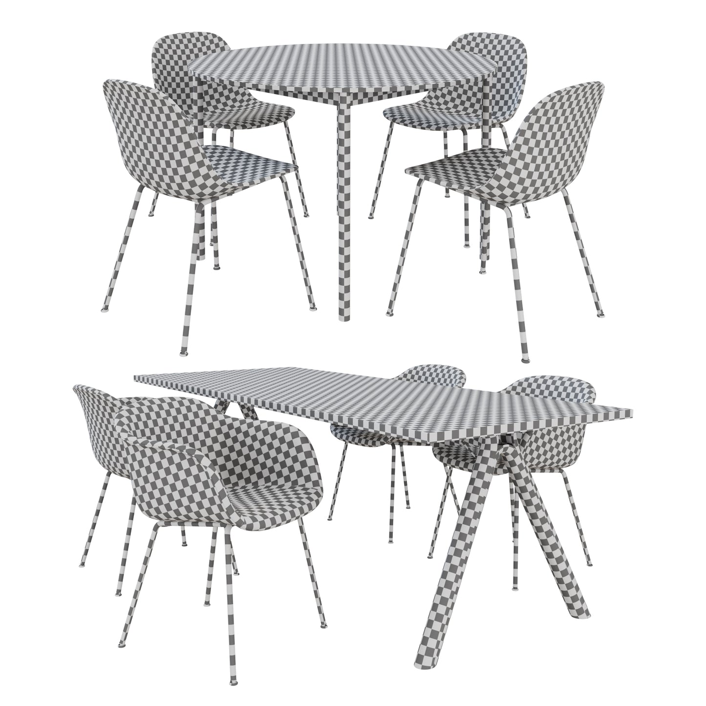 Muuto Dining Set 3D Model