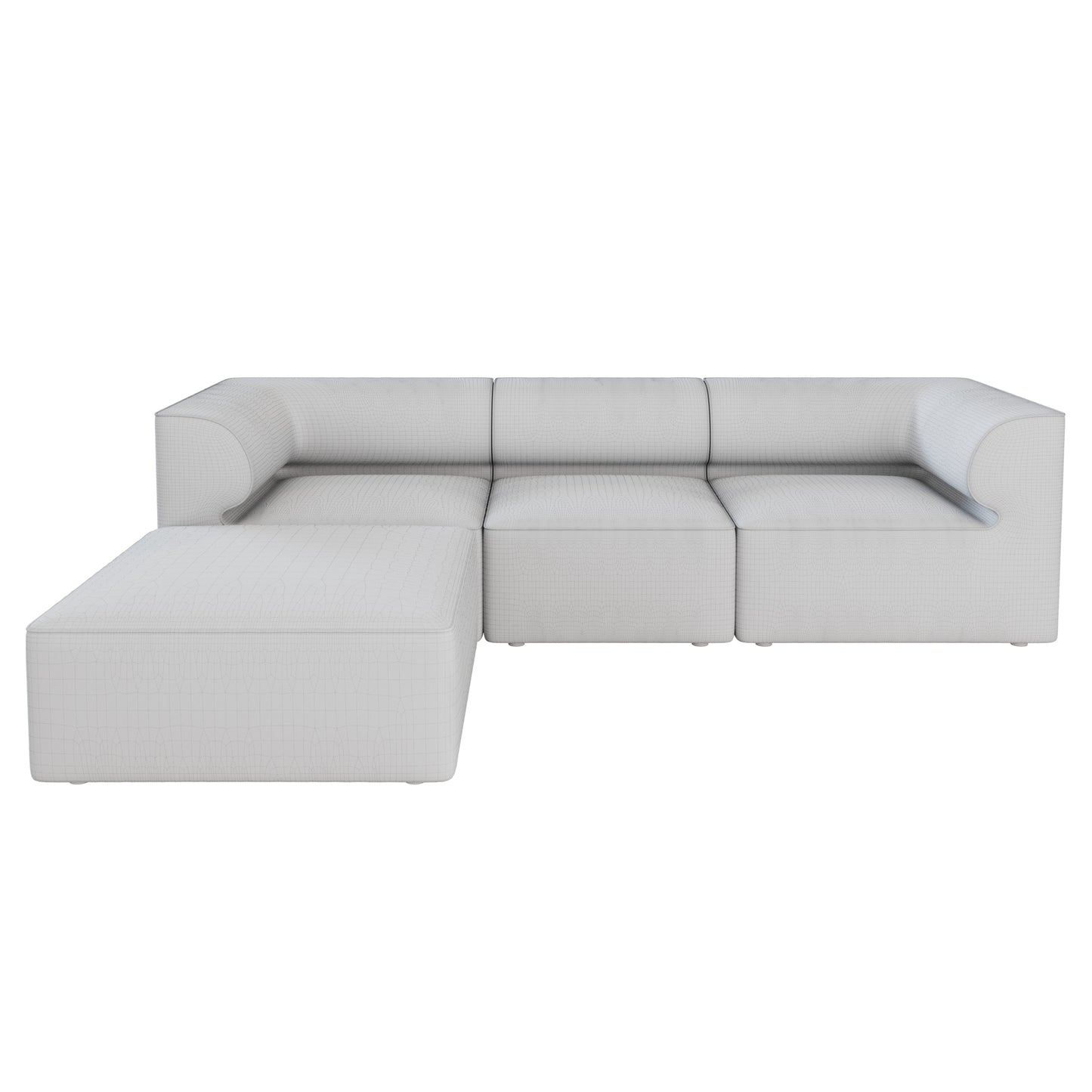 Eave Modular Sofa - Pouf By MenuSpace 3D Model