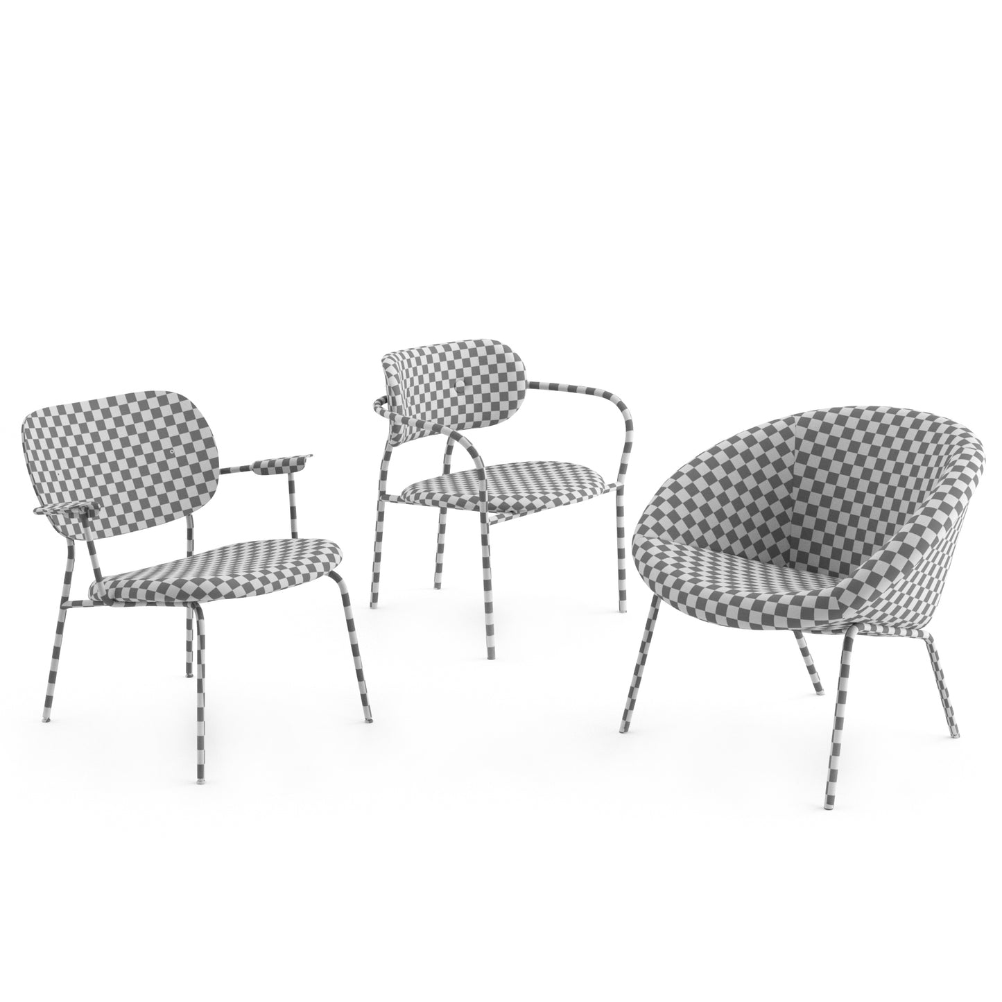 Lounge Chairs Collection 3D Model