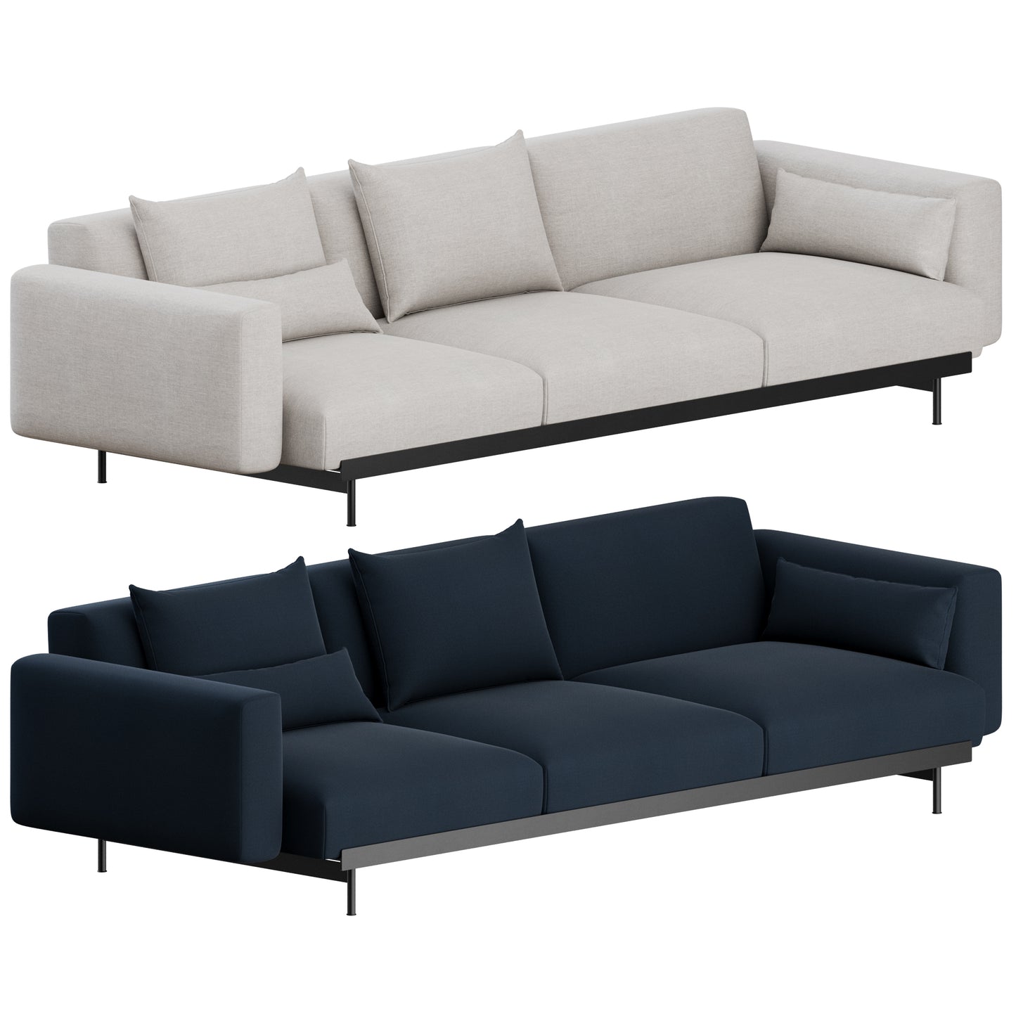 In Situ Modular 3 Seater Sofa Configuration 1 by Muuto 3D Model