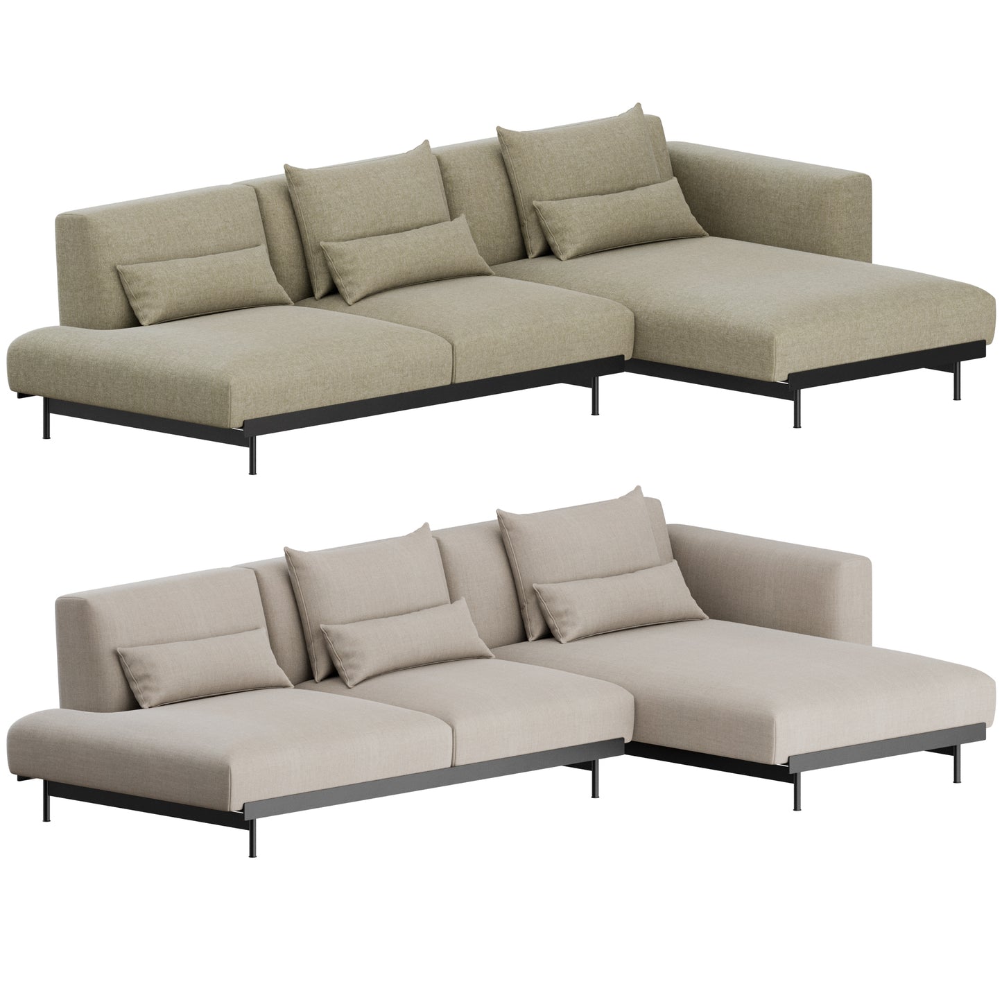 In Situ Modular 3 Seater Sofa Configuration 8 by Muuto 3D Model