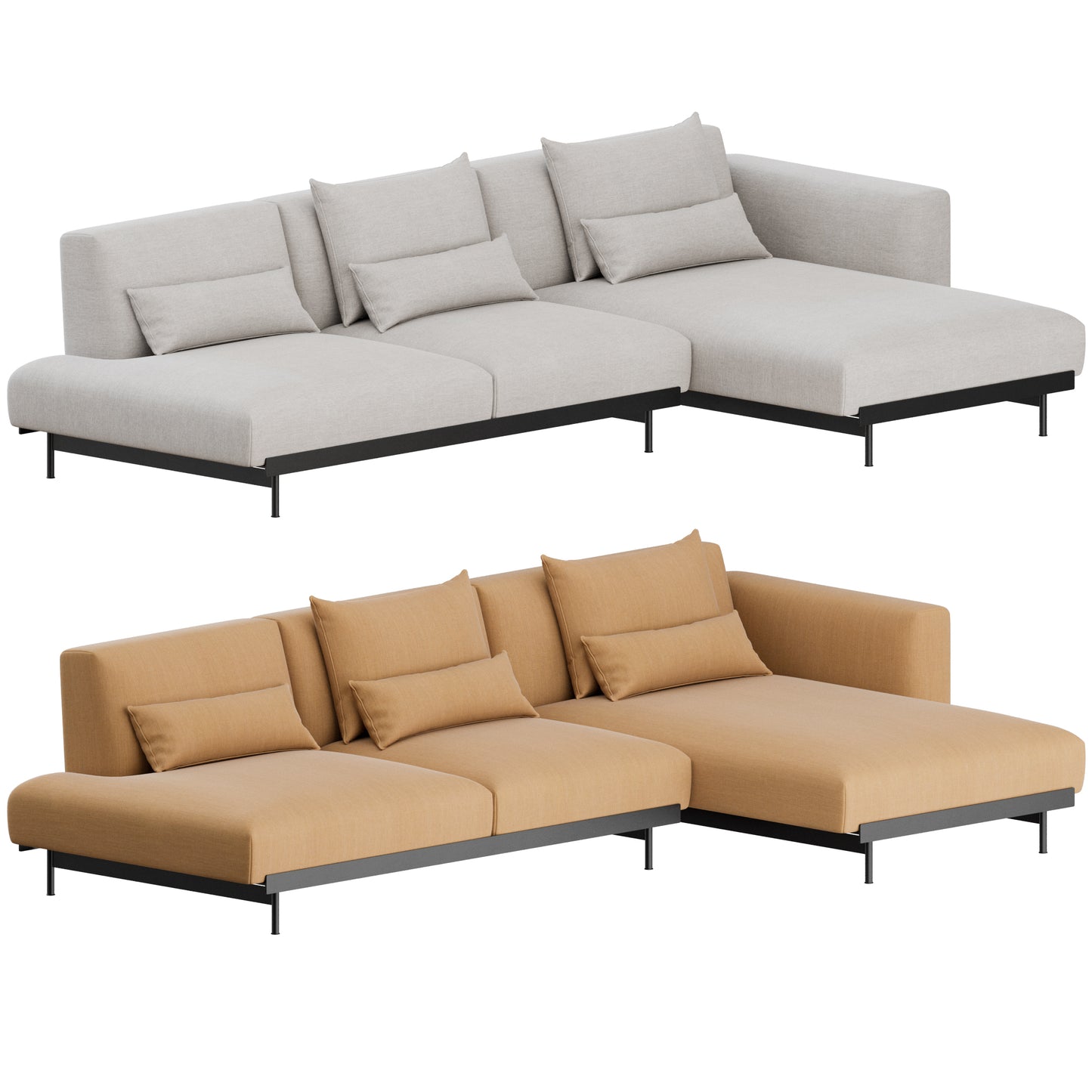 In Situ Modular 3 Seater Sofa Configuration 8 by Muuto 3D Model