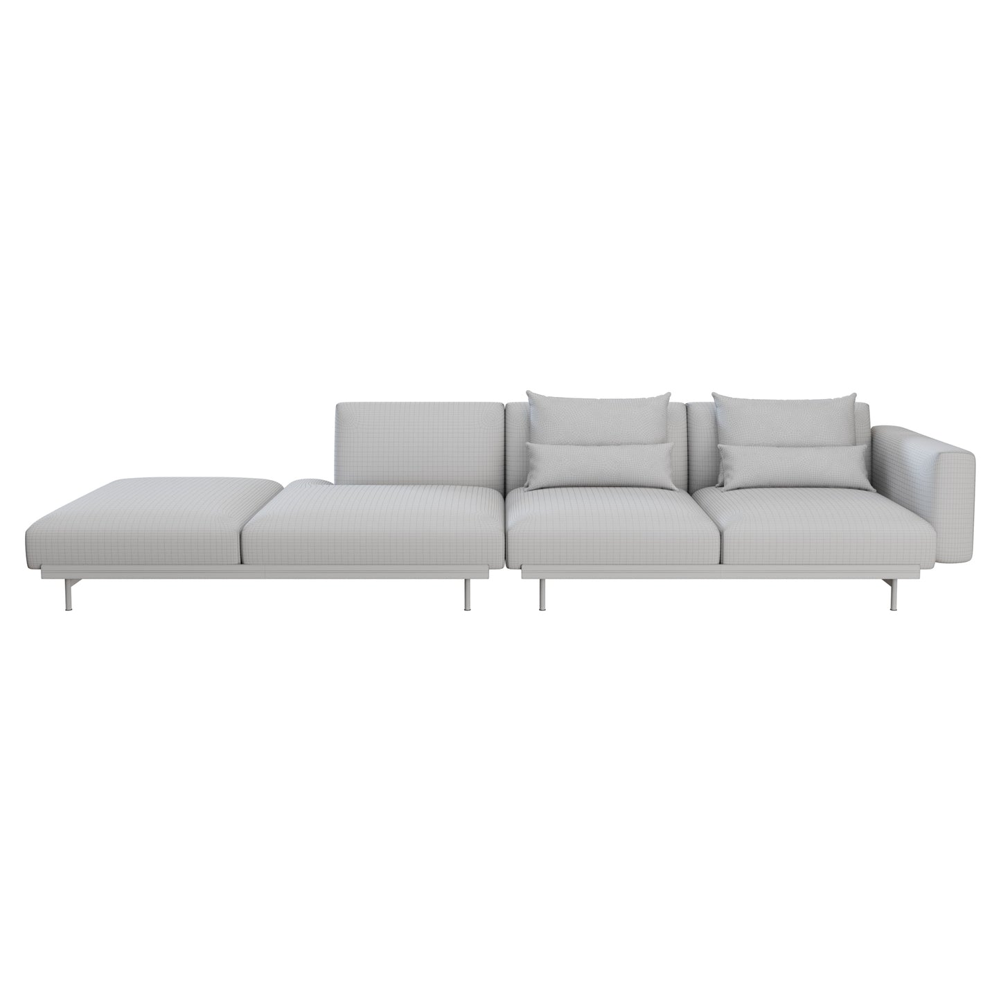 In Situ Modular 4 Seater Sofa Configuration 3 By Muuto 3D Model