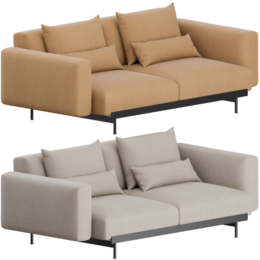 In Situ Modular 2 Seater Sofa By Muuto 3D Model