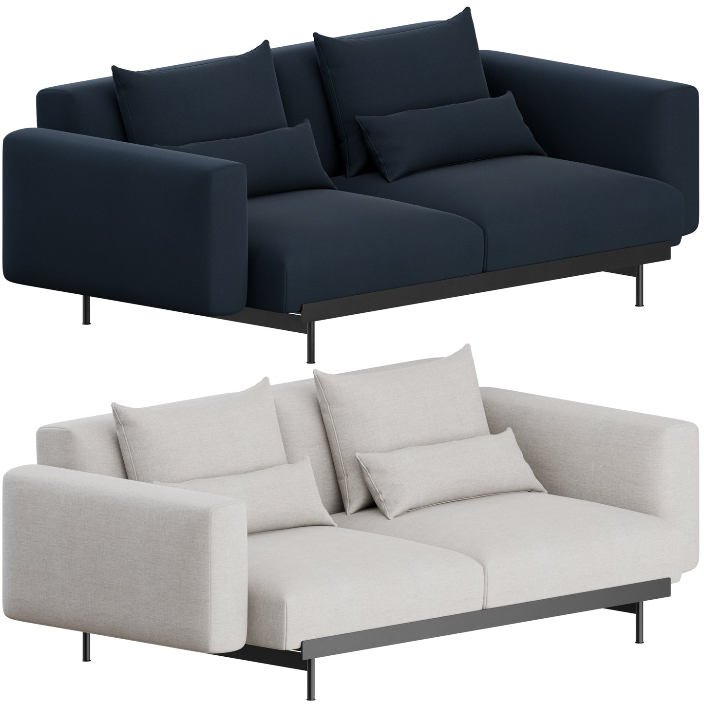 In Situ Modular 2 Seater Sofa By Muuto 3D Model