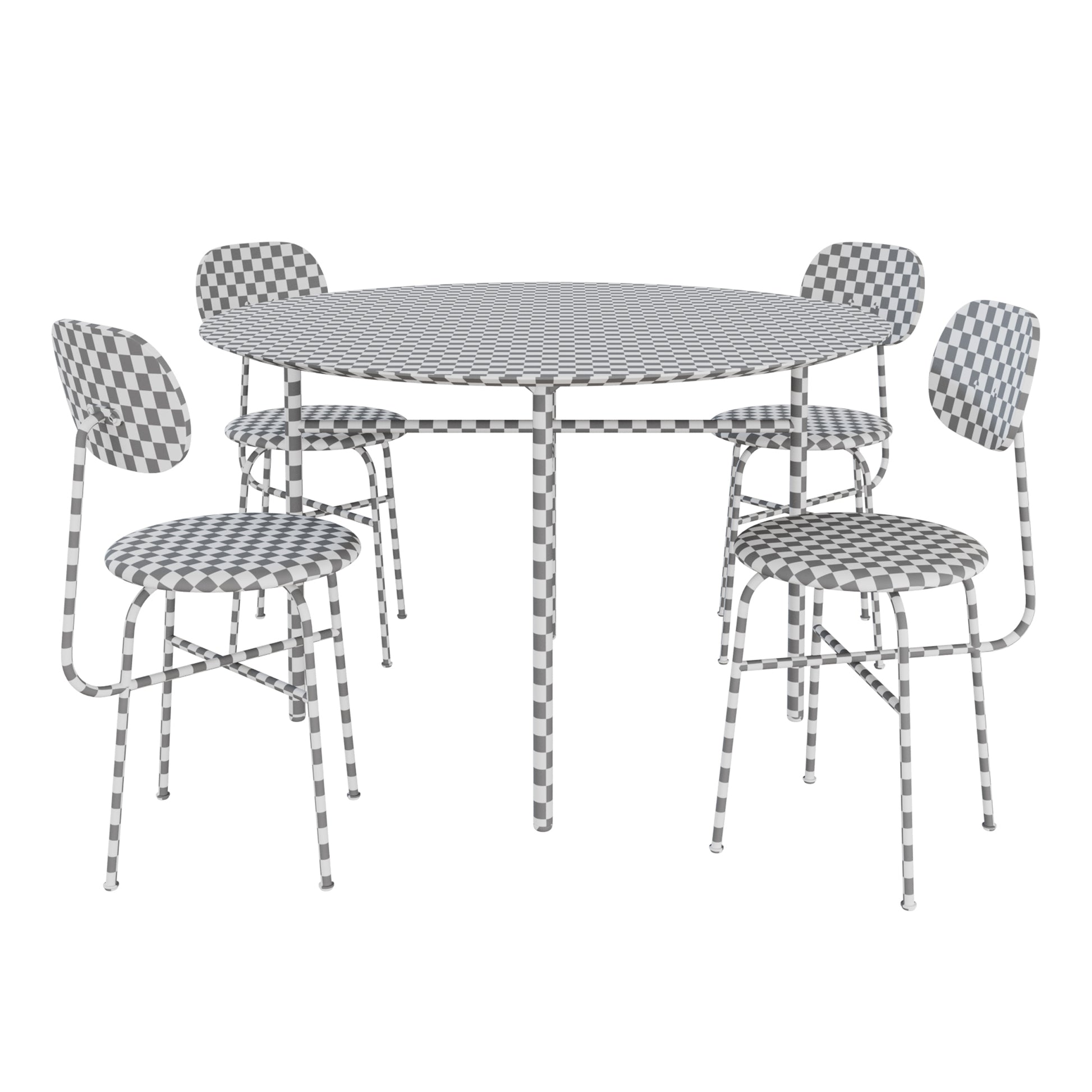 Afteroom Dining Chair Plus and Snaregade Dining Table Round By Audo Copenhagen 3D model on Add Model