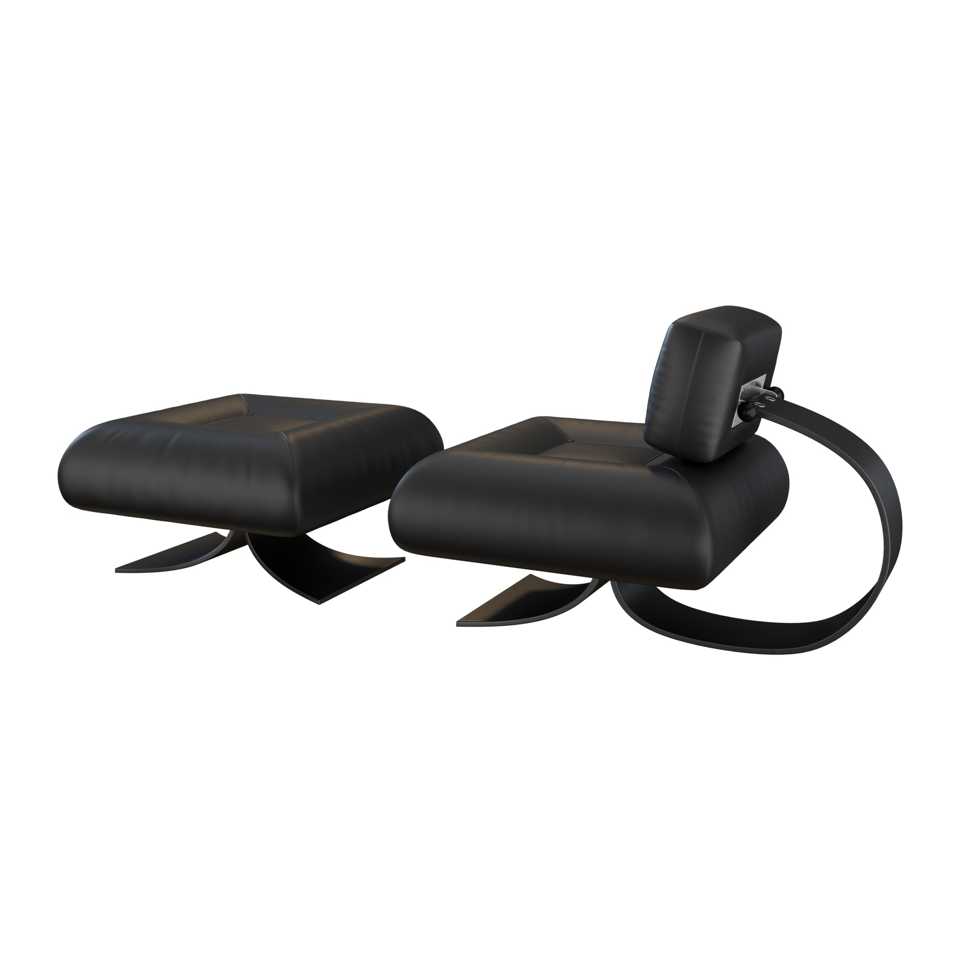 Alta Lounge Chair & Ottoman By Oscar Niemeyer 3D model on Add Model