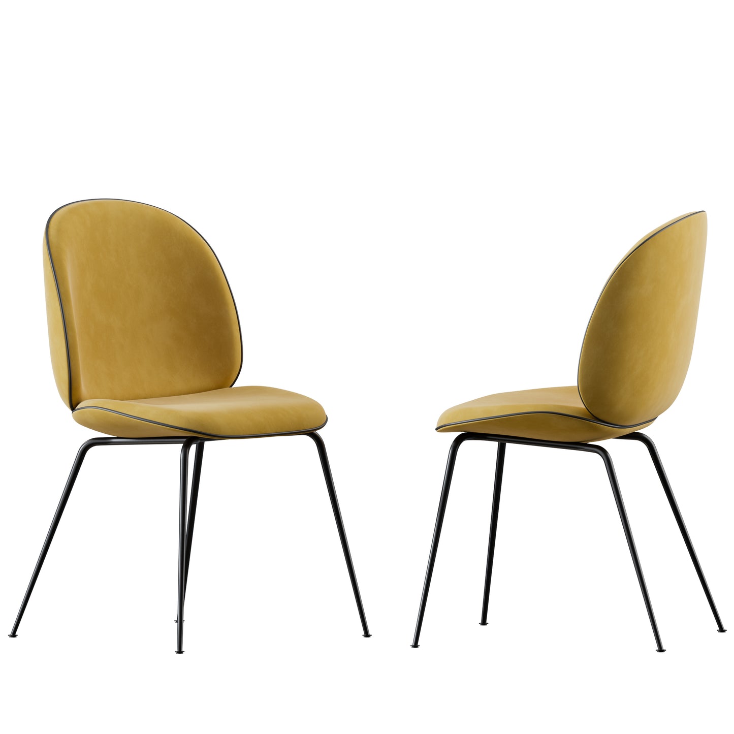 Beetle Chair + Moon Dining Table Round + Multi-Lite Pendant By Gubi 3D model on Add Model