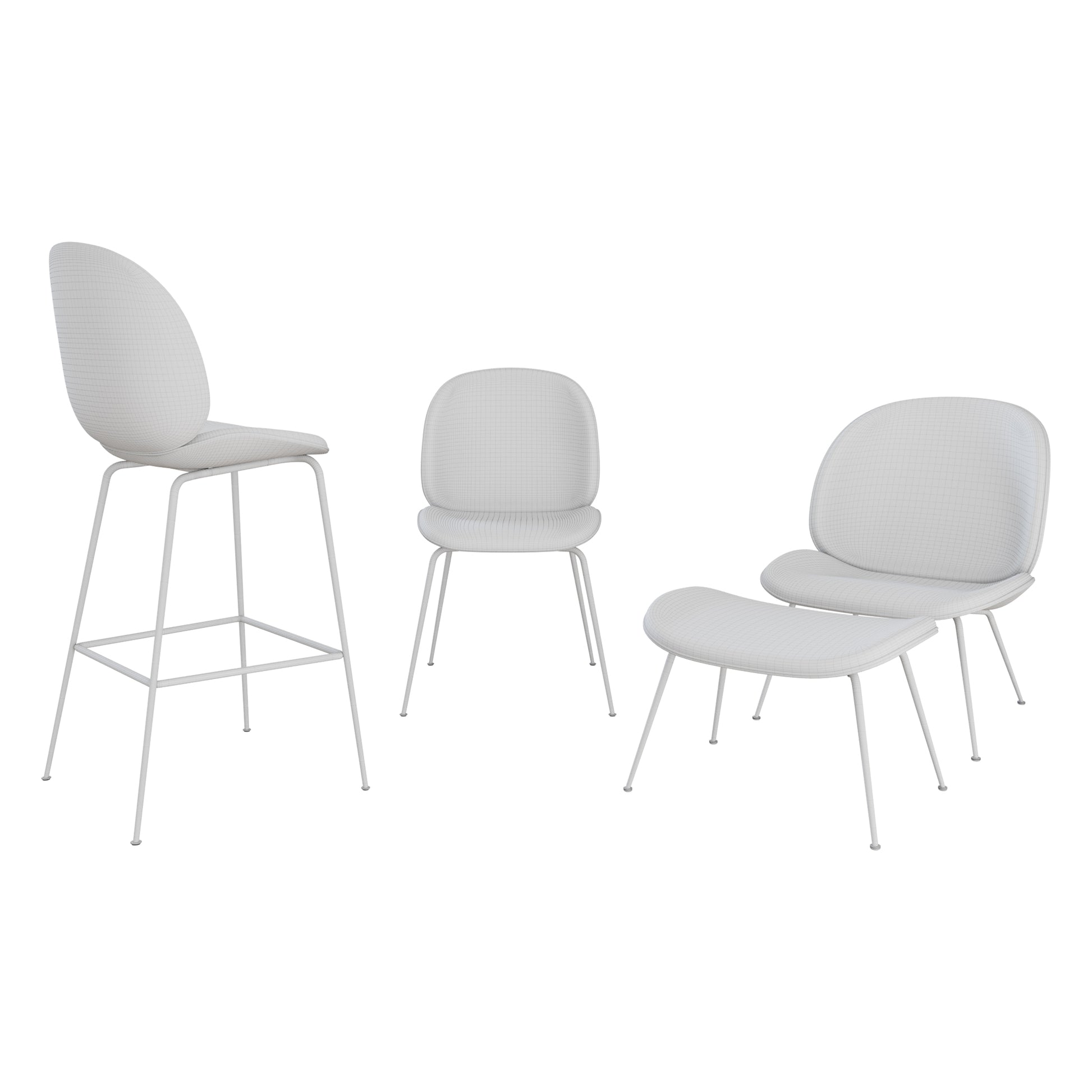 Beetle Chairs Collection By Gubi 3D model on Add Model