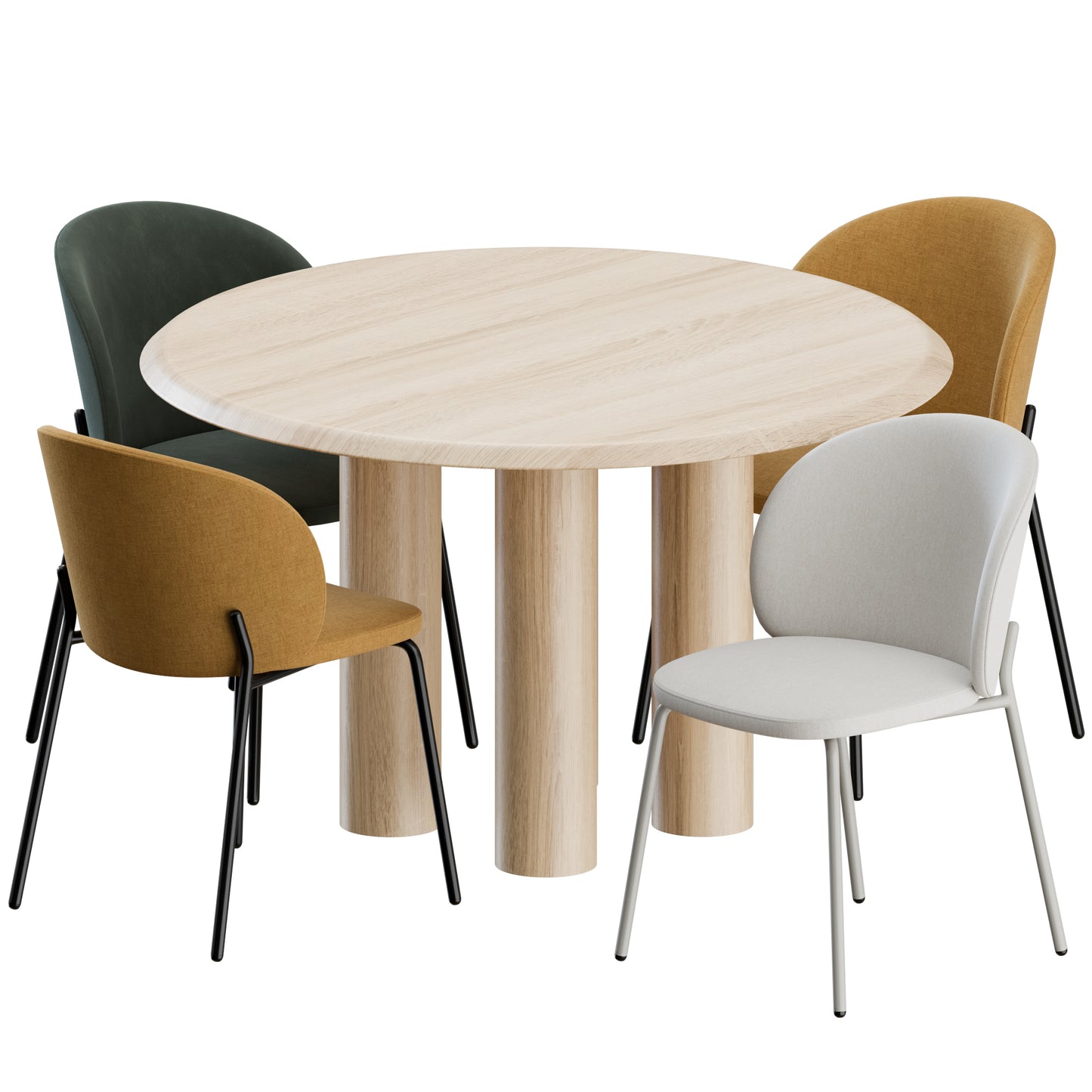 Dining Set By BoConcept & Fredericia 3D Model