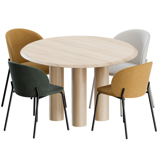 Dining Set By BoConcept & Fredericia 3D Model