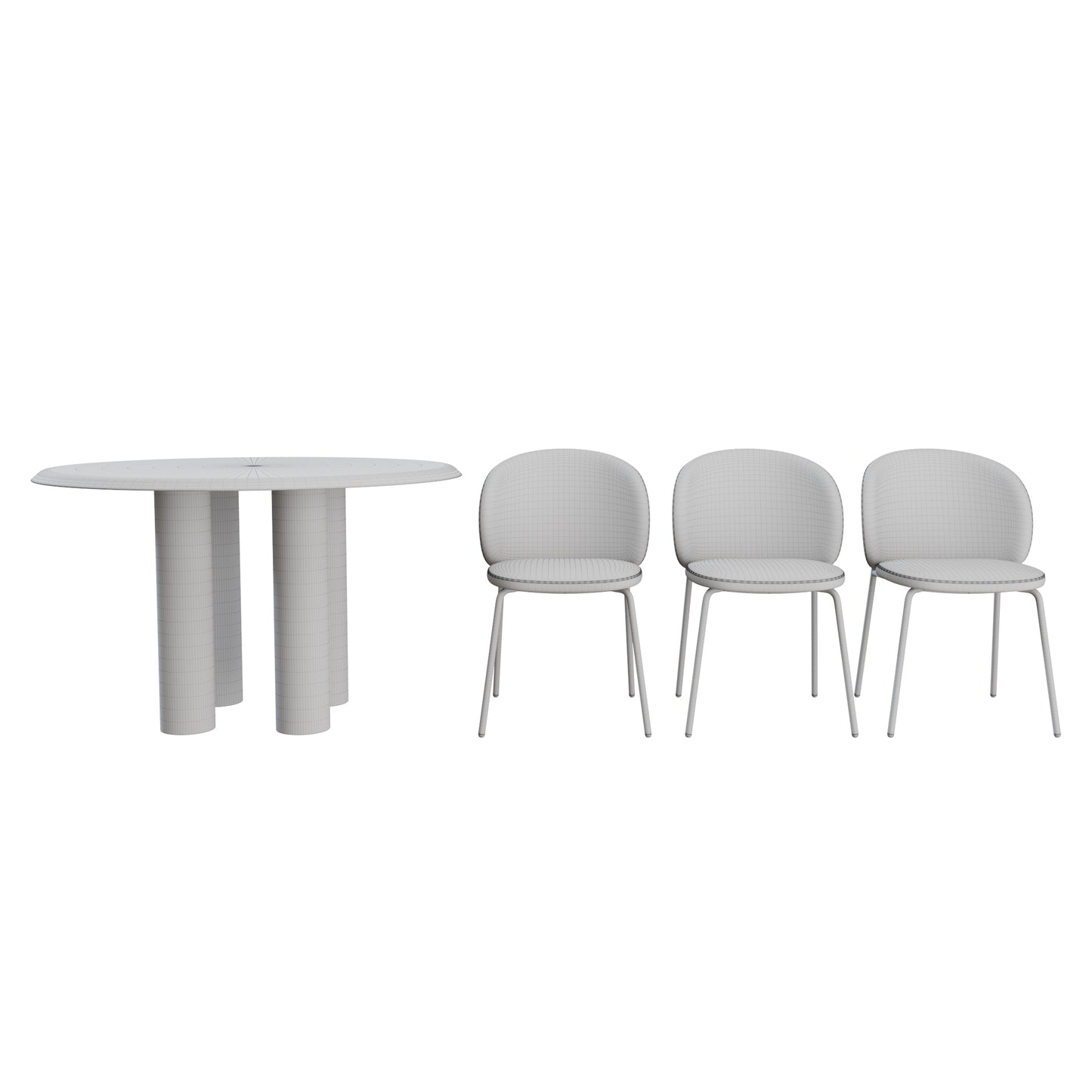 Dining Set By BoConcept & Fredericia 3D Model