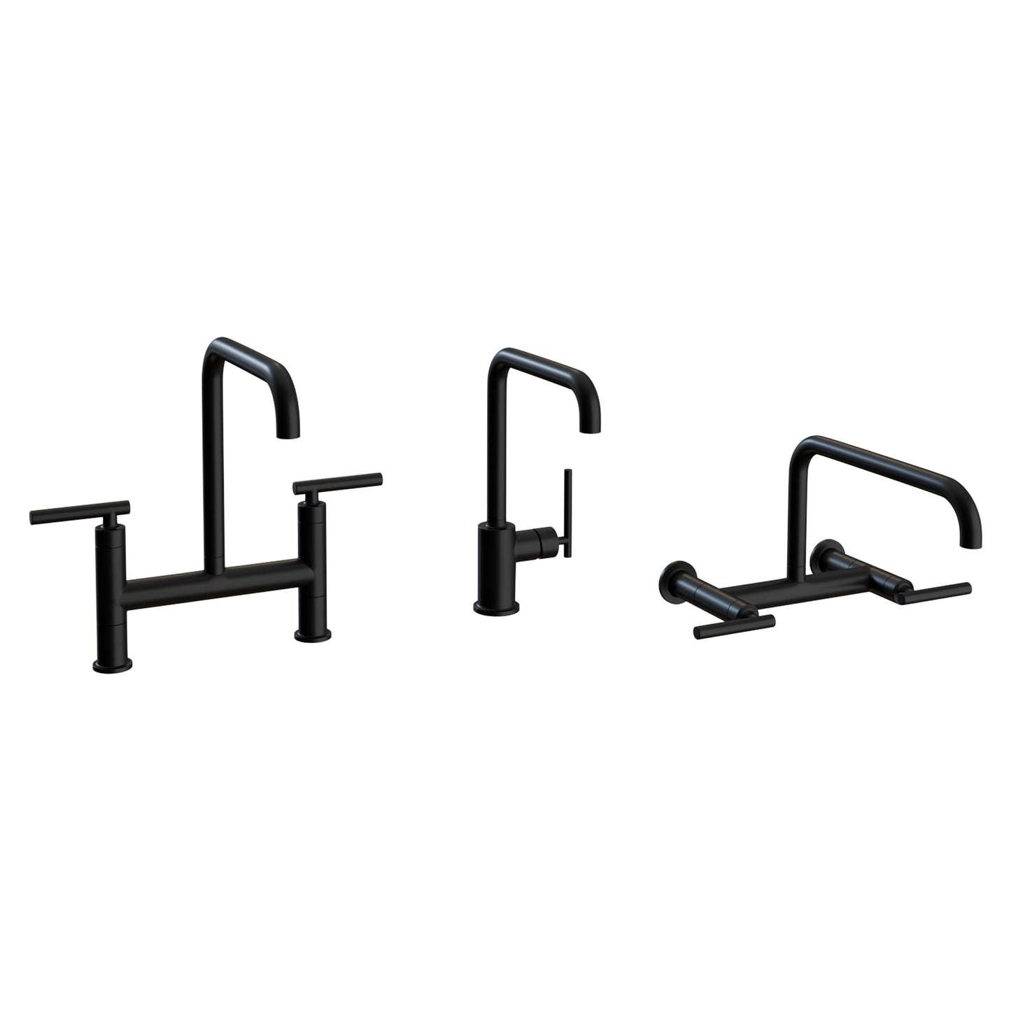 Black Faucets Collection By Kohler Brizo 3D model on Add Model
