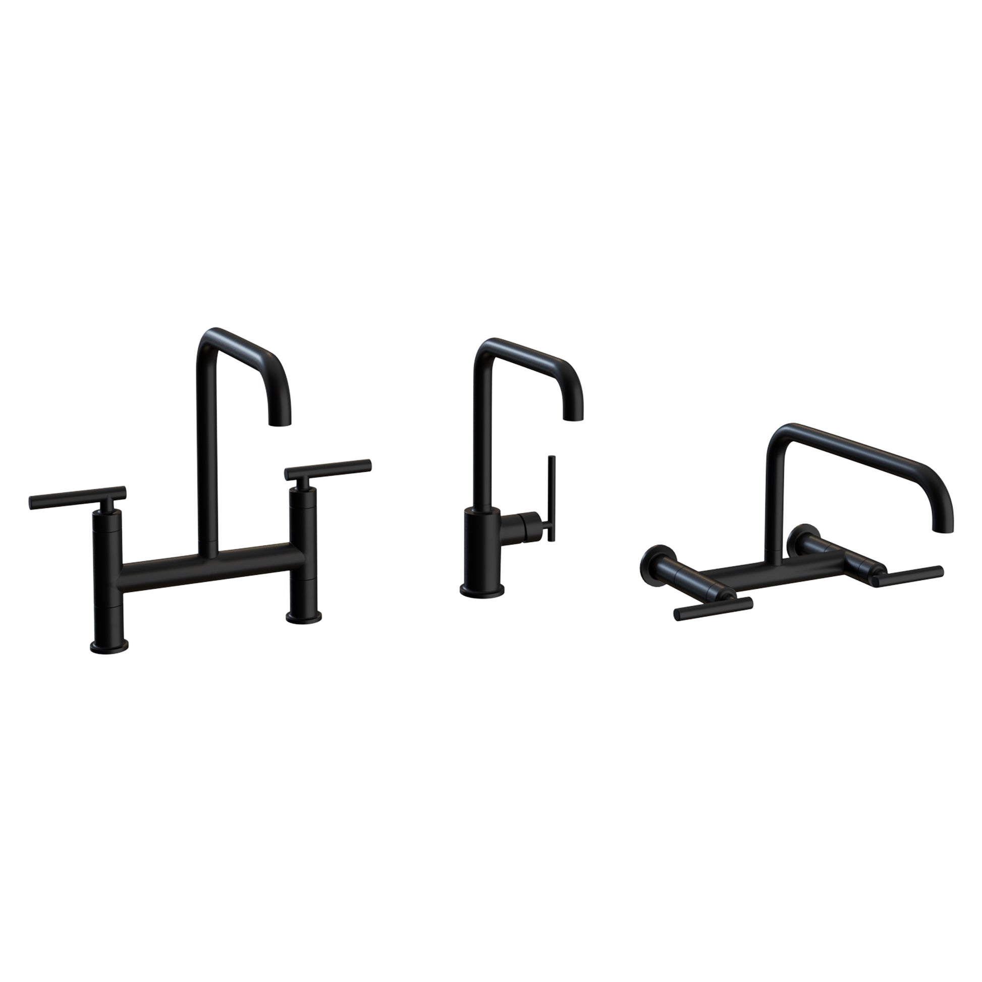 Black Faucets Collection By Kohler Brizo 3D model on Add Model