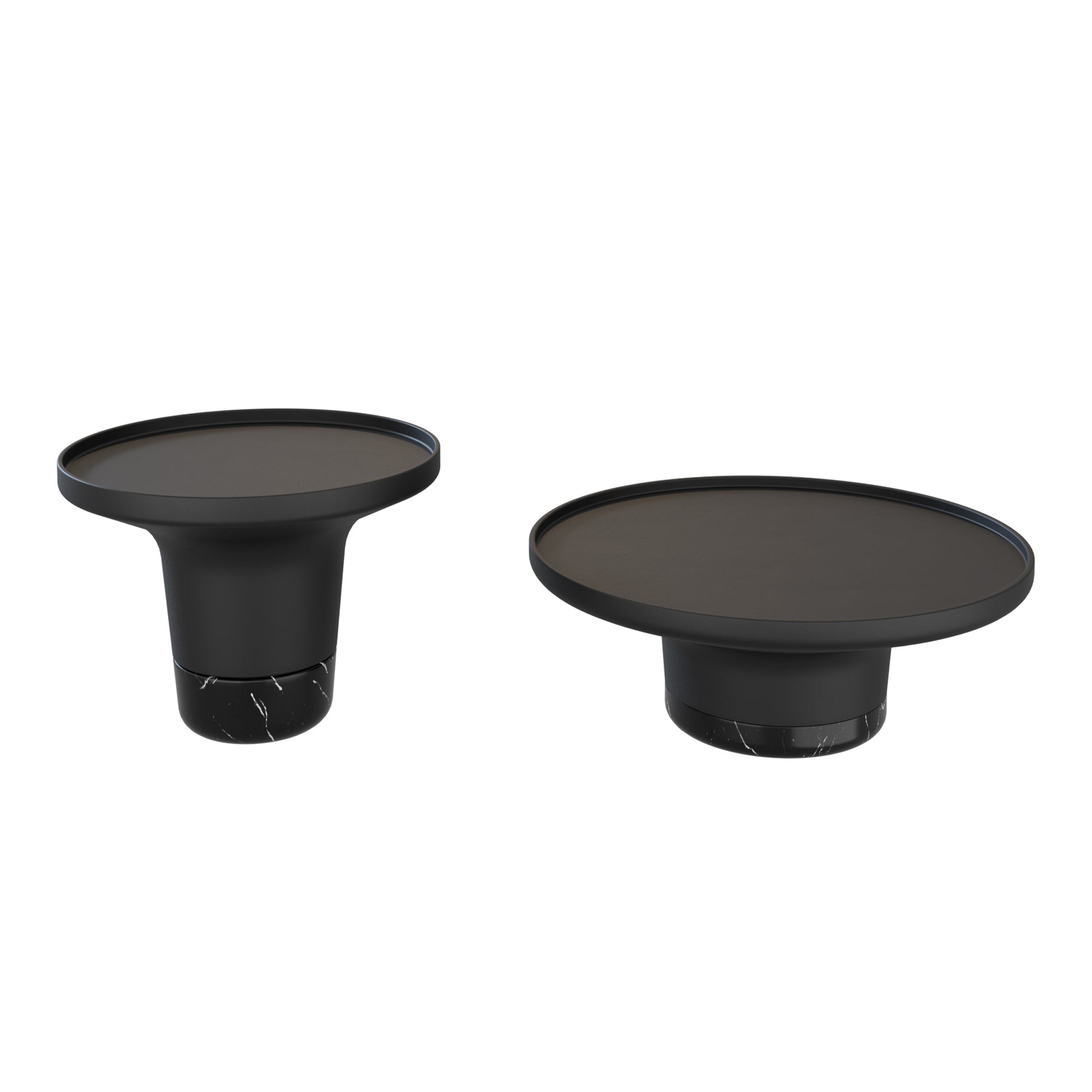 Adnet Coffee Table Circular 70 / 100 By Gubi - Arch Coffee Table By Thonet Vienna 3D Model