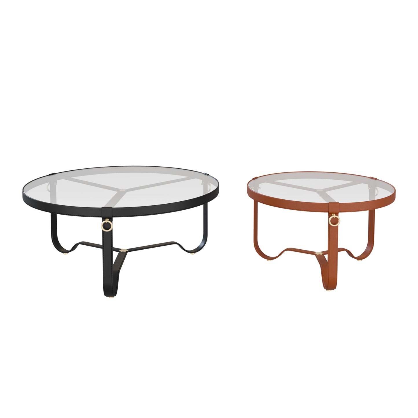 Adnet Coffee Table Circular 70 / 100 By Gubi - Arch Coffee Table By Thonet Vienna 3D Model